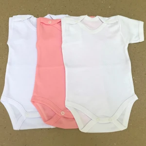 Özdemirli Bebe Çıtçıtlı Badi Kısa Kol (3 Lü Paket)