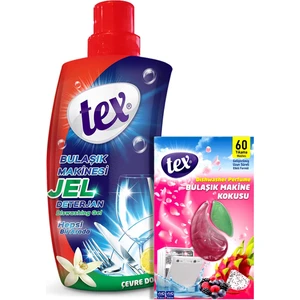 Jel bulaşık Makinesi Deterjanı 1lt 60 Yıkama Bulaşık Makinesi Kokusu