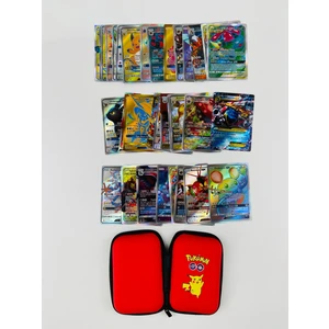 Pokemon Gx Oyun Kartı 25 Adet  Özel ve Parlak Kart ve Pokemon Kart Koruma Çantası