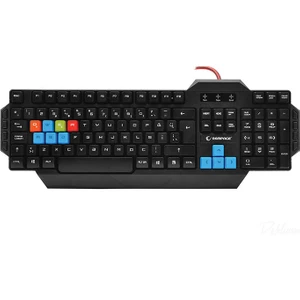 KB-R06 Siyah USB Örgü Kablolu Q Gaming Klavye