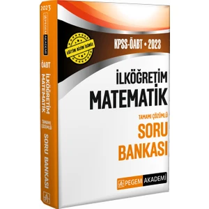 Pegem Akademi Yayıncılık 2023 KPSS ÖABT İlköğretim Matematik Soru Bankası