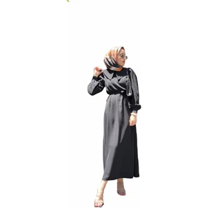 Krep Elbise Siyah (140 Cm)