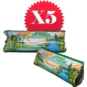 Ambalaj 500 gr Çöp Poşeti Jumbo Boy ( 5 Paket)