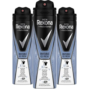 Erkek Deodorant Sprey Invisible Ice Fresh 150 ML x3