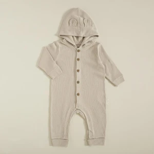 Organic Kapüşonlu Tulum Taş