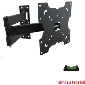 Onvo 32'' Inç 82 Ekran Uyumlu Çift Kollu Televizyon Hareketli Duvar Askı Aparatı LCD LED Uyumlu