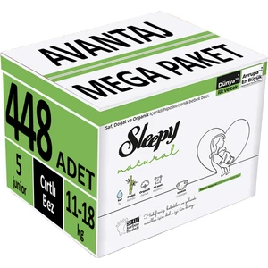 Bebek Bezi Natural Beden:5 (11-18KG) Junior 448 Adet Avantaj Mega Pk