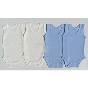 Özdemirli Bebe Jakarlı Klimalı Askılı Çıtçıtlı Badi 4 Lü Paket
