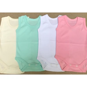 Çıtçıtlı Badi Askılı (4 Lü Paket) Krem,yeşil,beyaz,pembe