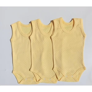 Özdemirli Bebe Jakarlı Klimalı Askılı Çıtçıtlı Badi 3 Lü Paket