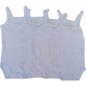 Özdemirli Bebe Jakarlı Klimalı Ip Askılı Çıtçıtlı Badi (4 Lü Paket)