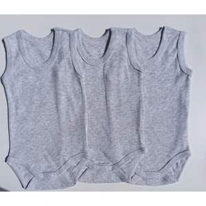 Özdemirli Bebe Jakarlı Klimalı Askılı Çıtçıtlı Badi 3 Lü Paket