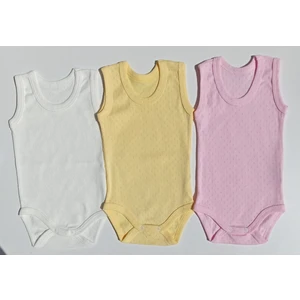 Özdemirli Bebe Jakarlı Klimalı Askılı Çıtçıtlı Badi 3 Lü Paket