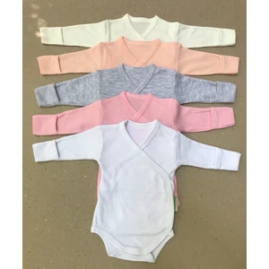 Uzun Kollu Kendinden Eldivenli Çıtçıtlı Badi Kruvaze (5 Li Paket)