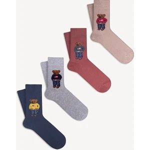 Mono Socks 4 Lü Teddy Bear Çorap