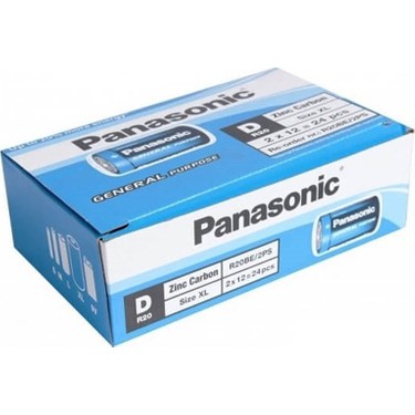 Panasonıc R20BE/2PS Manganez Büyük D Boy 24 Lü Pil Paket ı Fiyatı