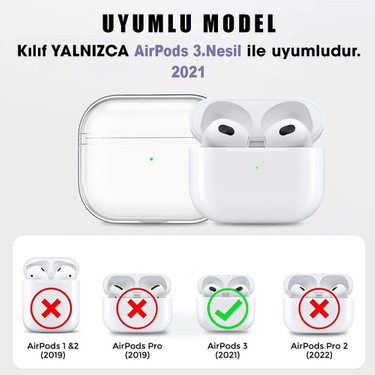 Basias Airpods ( 3. Nesil ) Transparan Silikon Kılıf Fiyatı