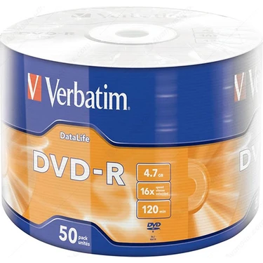 Verbatim Dvd-R 4.7gb 16X 120DK 50Lİ