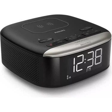 Philips TAR7606/10 Bluetooth-Radyo-Alarm Saat -Kablosuz Qi Şarj