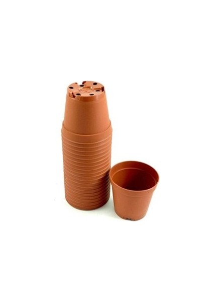 Bahçe Kaktüs & Sukulent Üretim Saksı 8 cm Orta Boy 20 Adet (80X69)
