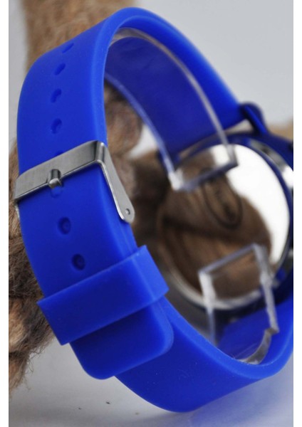 6-16 Yaş Mavi Silikon Kordonlu Su-473-001 Çocuk Kol Saati