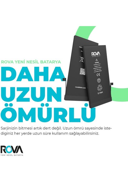 Iphone 7 Batarya Pil Güçlendirilmiş 2300MAH 1 Yıl Garantili