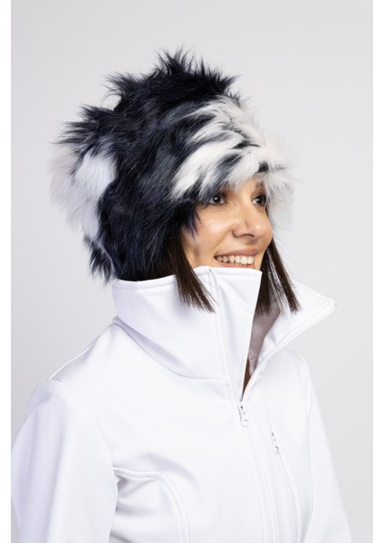 Sd Lacivert Kürk Detaylı Kayak Tulumu modelleri