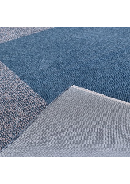 Diagram Modern Özel Tasarım Dokuma Halı - Mavi/Gri 160 x 230 cm fırsatları