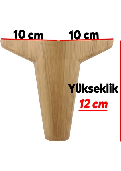 Wetra Düz (Cappucıno) Mobilya Ayağı - 12 cm (Vida Hediyeli) fırsatları
