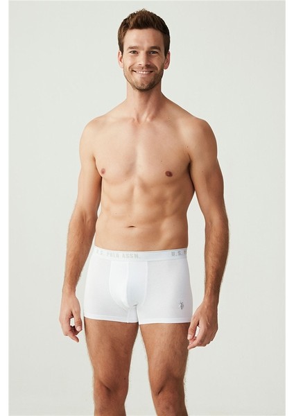 Erkek Beyaz 3'lü Boxer 80097