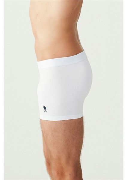 U.S. Polo Assn. Erkek Beyaz 3'lü Boxer 80173