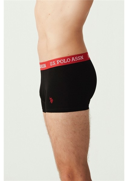 U.S. Polo Assn. Erkek Siyah 3 Lü Boxer 80253