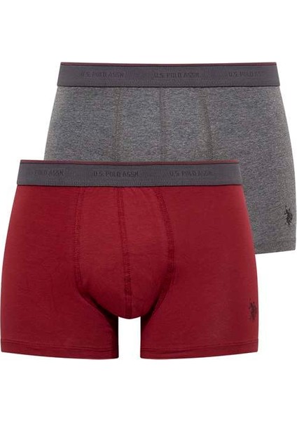 Erkek Bordo - Antrasit Melanj 2'li Boxer 80354