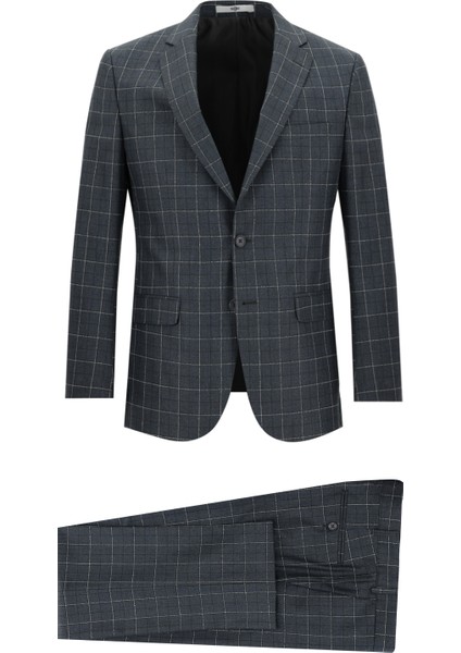 Klasik Kareli Takım Elbise