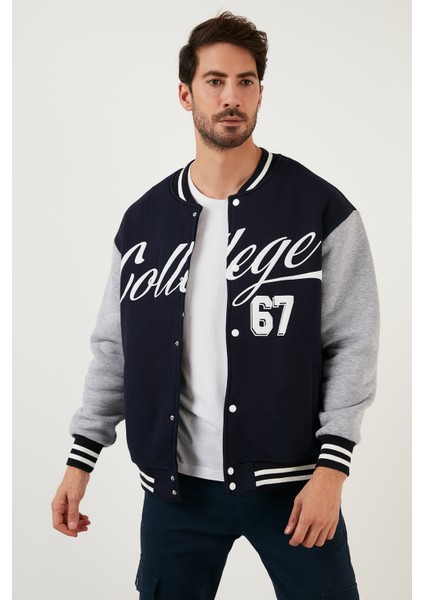 Regular Fit Içi Yumuşak Tüylü Kolej Yaka Bomber Mont Erkek Mont 628X8928 fiyatları