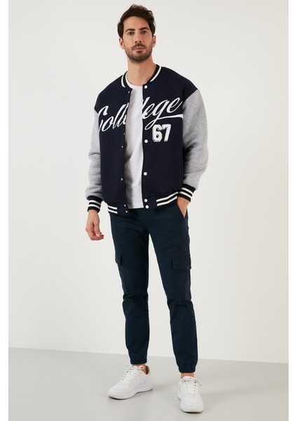 Regular Fit Içi Yumuşak Tüylü Kolej Yaka Bomber Mont Erkek Mont 628X8928 modelleri