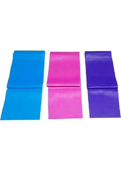 3 Adet Pilates Bandı (Hafif Orta Sert) Gerdirme Sağlık Bandı 90 x 7,5 cm