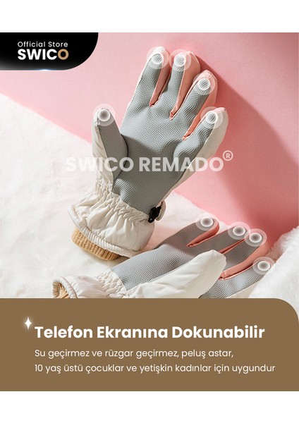 Kadın Suya Dayanıklı Dokunmatik Kayak Eldivenleri - (Yurt Dışından) fırsatları