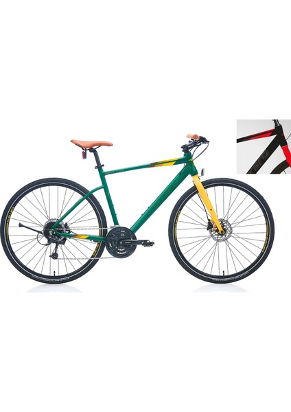Sportive 328 480H 28" 27-V Hd Mat Siyah-Kırmızı Trekking Bisikleti