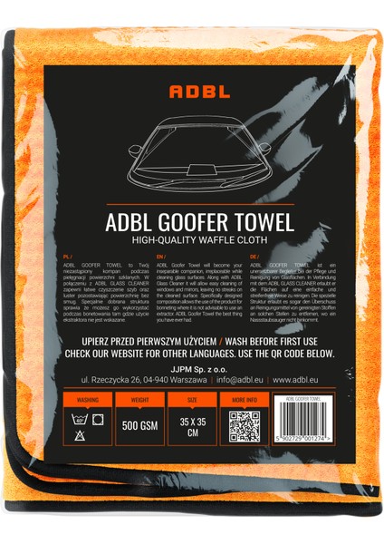 Goofer Towel Xl Yüksek Kaliteli Mikrofiber Cam Bezi