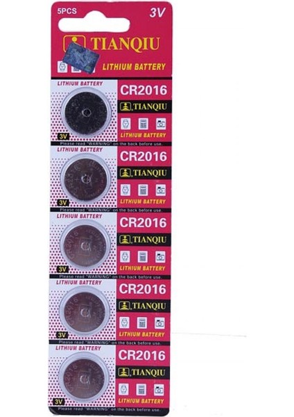 Pil Düğme 2016 3V (Beşli Paket) Tıanqıu