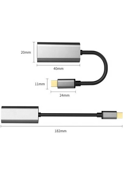 Gn-05 Type-C To 4K HDMI Dijital Av Adaptörü Thunderbolt 3