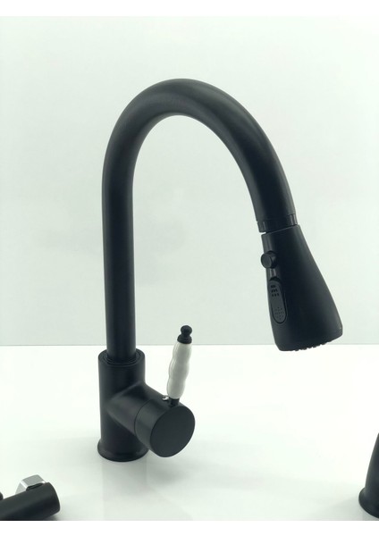 Mutfak Eviye Bataryası 3'lü Set Eviye- Lavabo- Banyo Bataryası Siyah fırsatları
