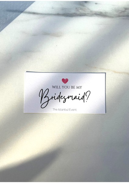 Beyaz Nedime/bridesmaids Kartları - Nedimem Olur Musun Kartları - Will You Be My Bridesmaid fiyatları