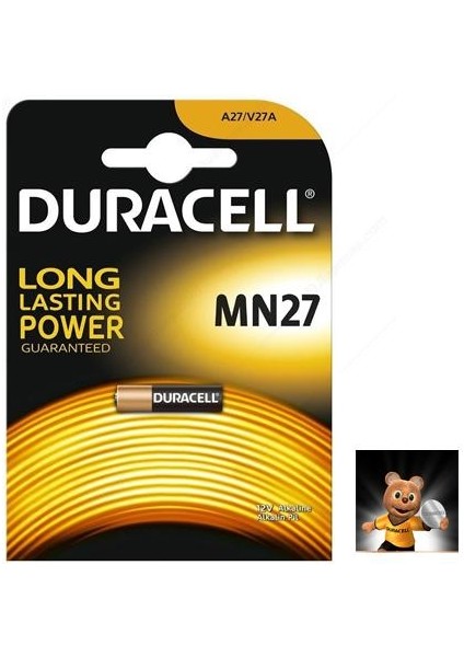 Pil 27A 12V Alkalın (1 Adet) Duracell MN27