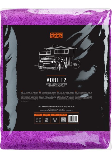 T2 Çok Amaçlı 10 Adet Mikrofiber Bez