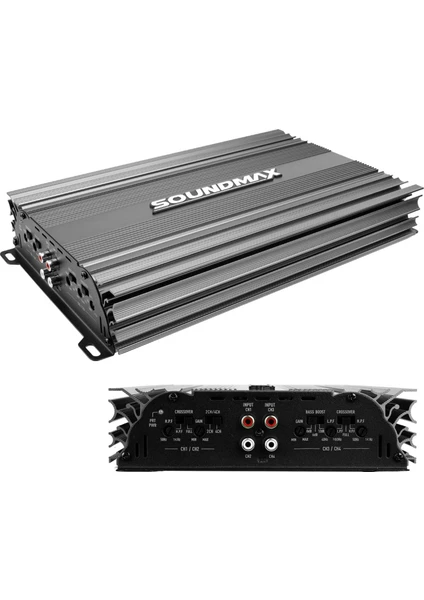 Oto Amfi 3000 W 4 Kanal Soundmax SX-2700.4