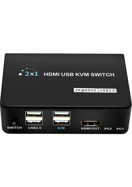 PM-11789 4K HDMI USB Kvm Swıtch 2x1