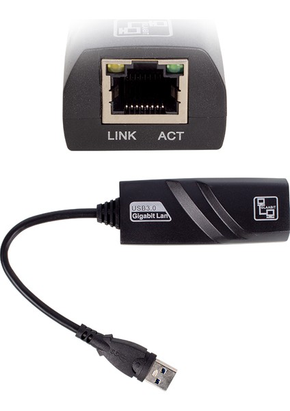 PM-16299 USB 3.0 To Ethernet 10/100/1000MBPS Gigabit Ethernet Çevirici Adaptör