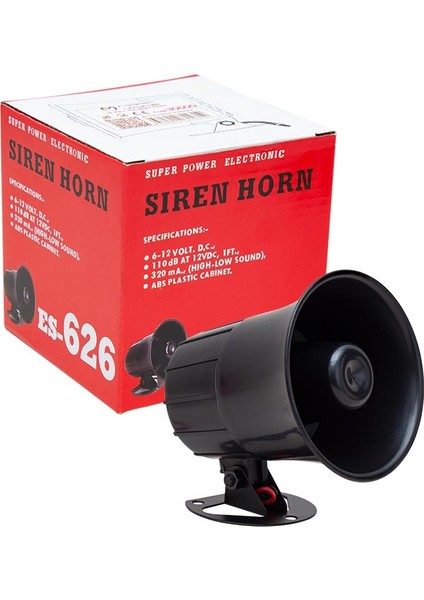 Magıcvoıce MV-30600 12 Volt Tek Sesli Siren Horn Hoparlör